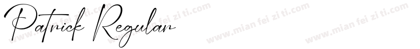 Patrick Regular字体转换
